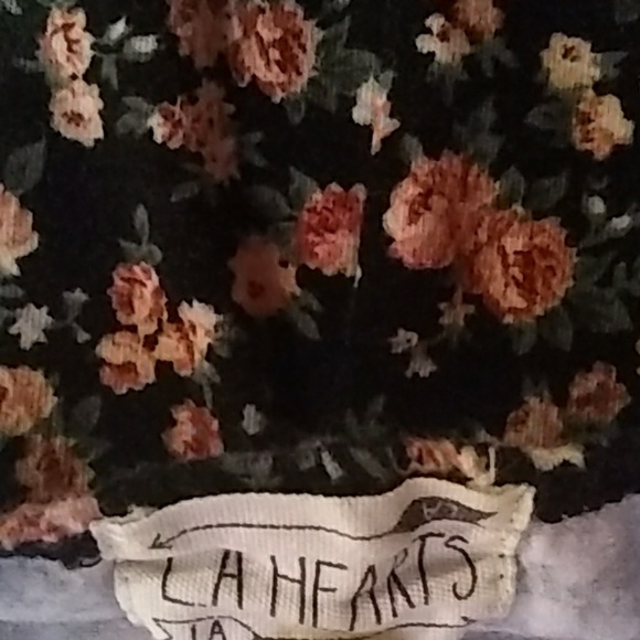 LA HEARTS Strapless floral skater dress/long shirt - Picture 3 of 4